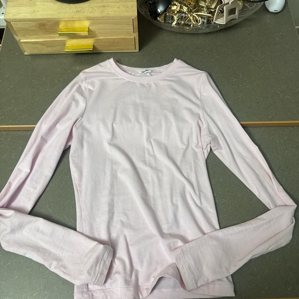 Garage Light Pink Long Sleeve Tee